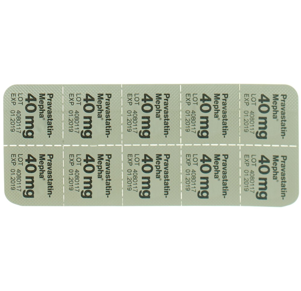 PRAVASTATIN Mepha cpr 40 mg 100 pce