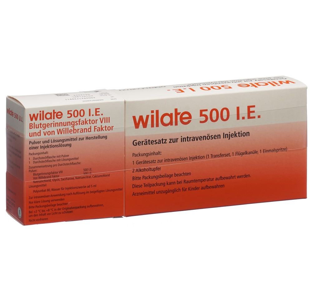 WILATE subst sèche 500 UI c solv flac