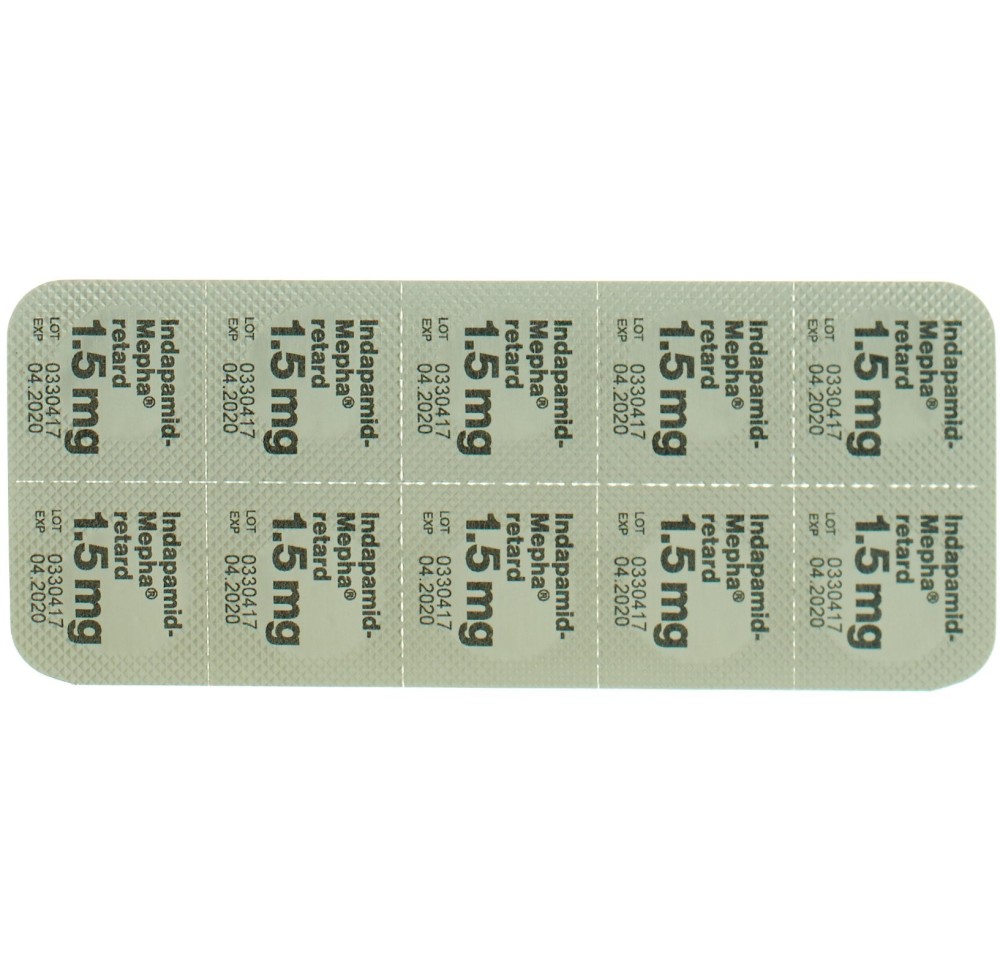 INDAPAMID Mepha retard depotabs 1.5 mg 90 pce