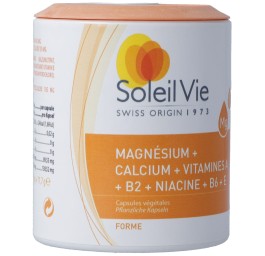 SOLEIL VIE magnésium calcium + vit caps 100 pce