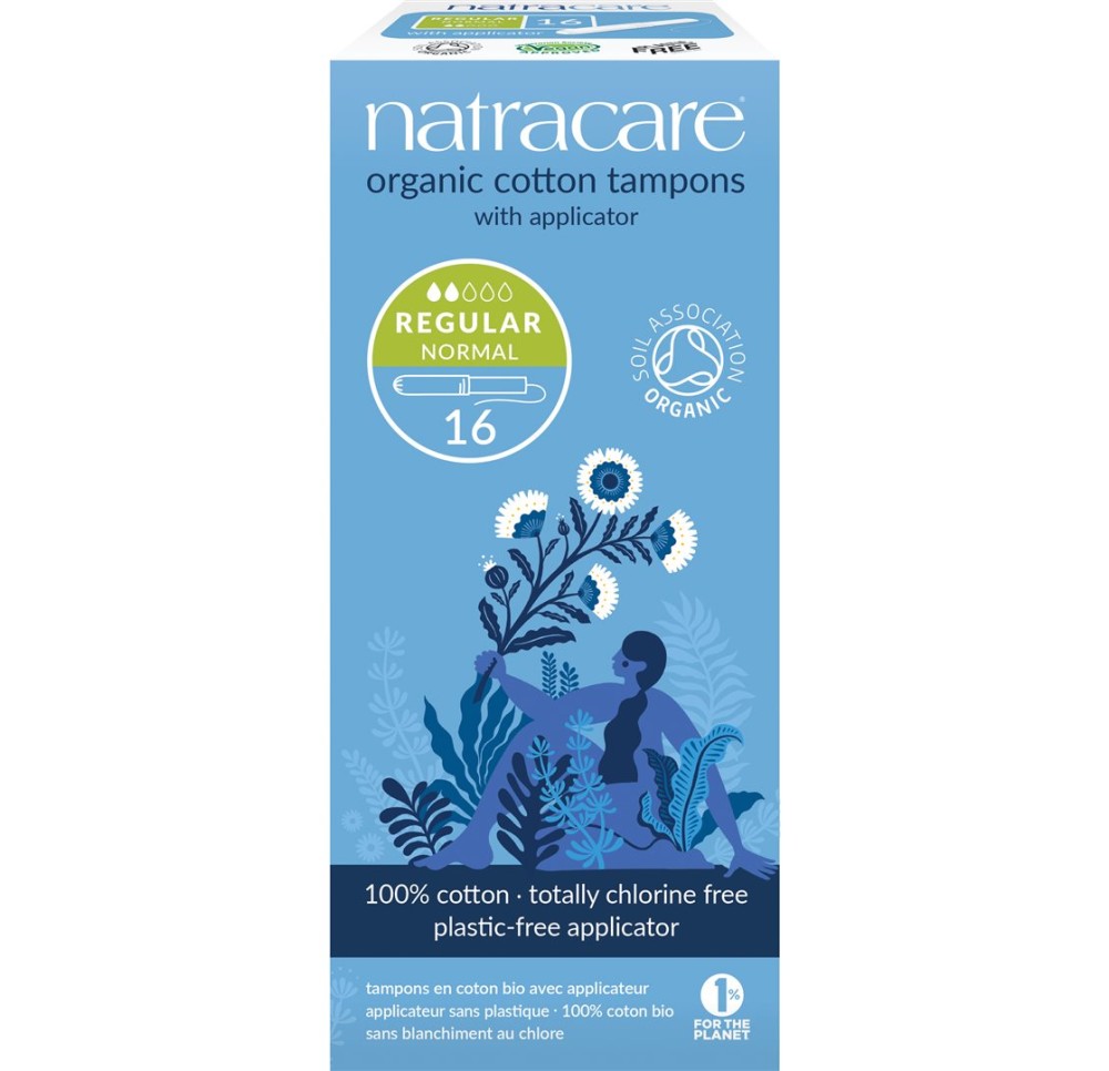 NATRACARE tampons avec applicateur regular 16 pce