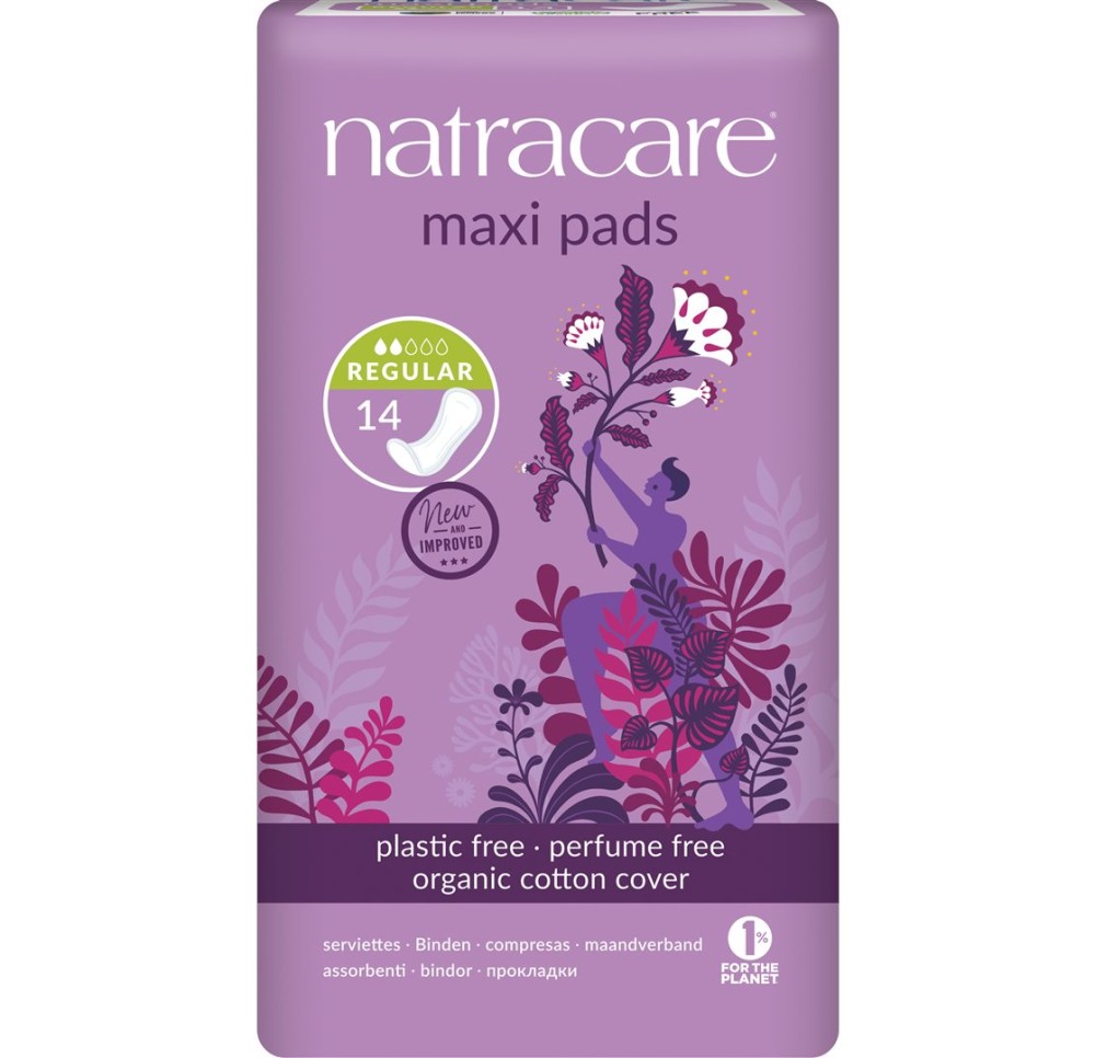 NATRACARE serviettes hygiéniques normales 14 pce