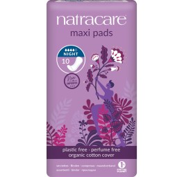 NATRACARE serviettes hygiéniques nuit 10 pce