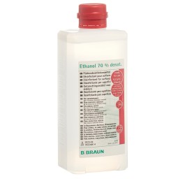 BRAUN alcool 70 % pour surfaces fl oval 500 ml