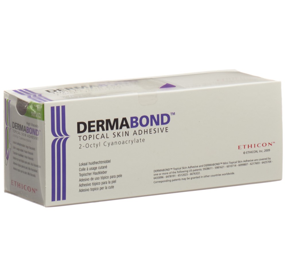 DERMABOND High Viscosity colle cut sté 12 x 0.5 ml