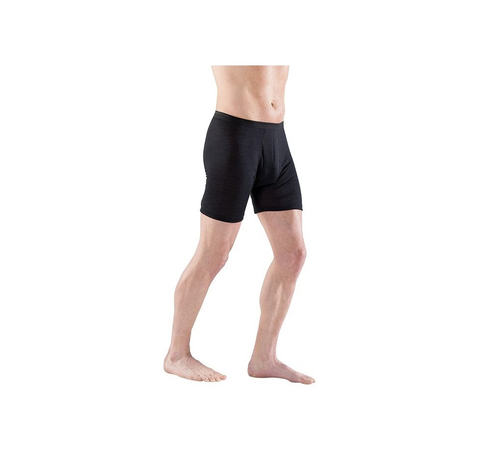 EUSANA hommes caleçon long 1/4 L noir