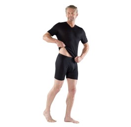EUSANA hommes spencer manch cour XL décol V noir