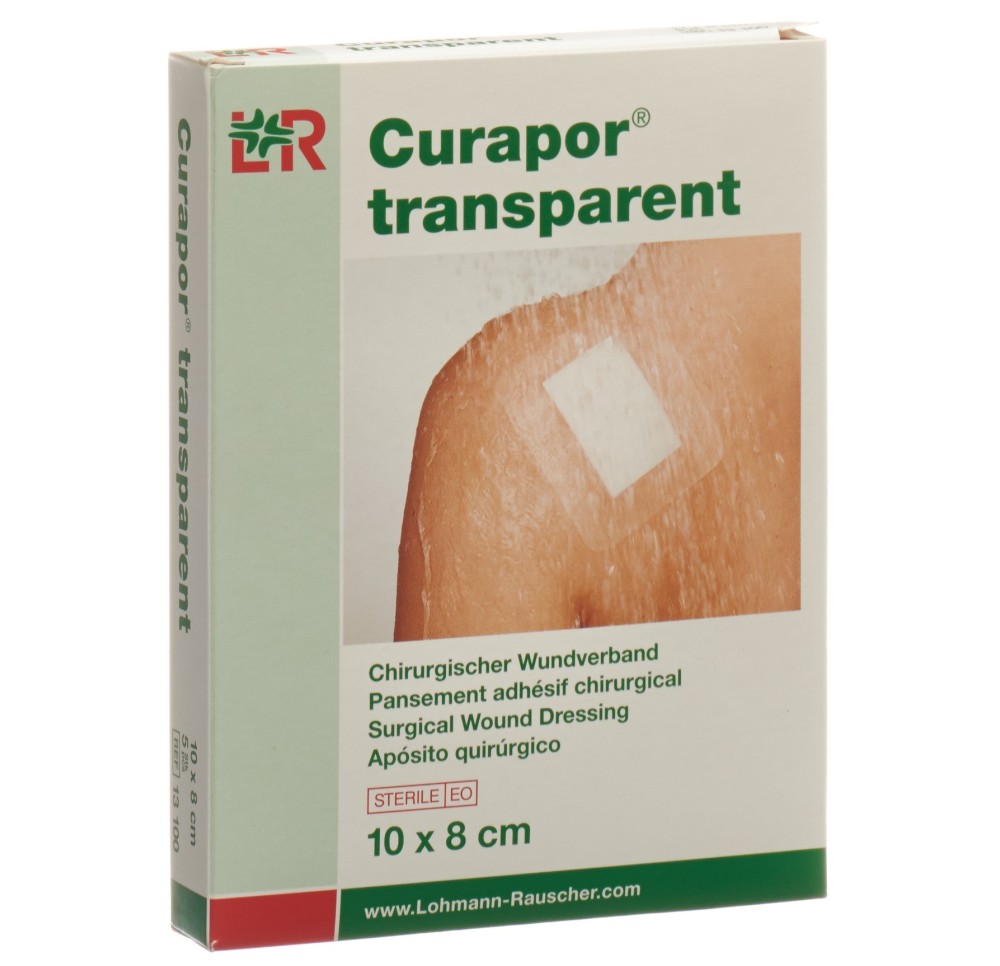 CURAPOR pans adhésif 8x10cm transparent 5 sach