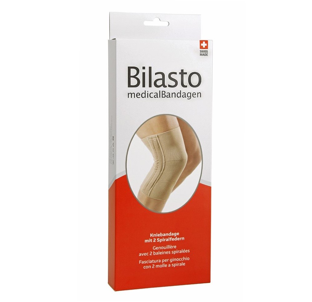 BILASTO genouillère av ressorts spirale L beige
