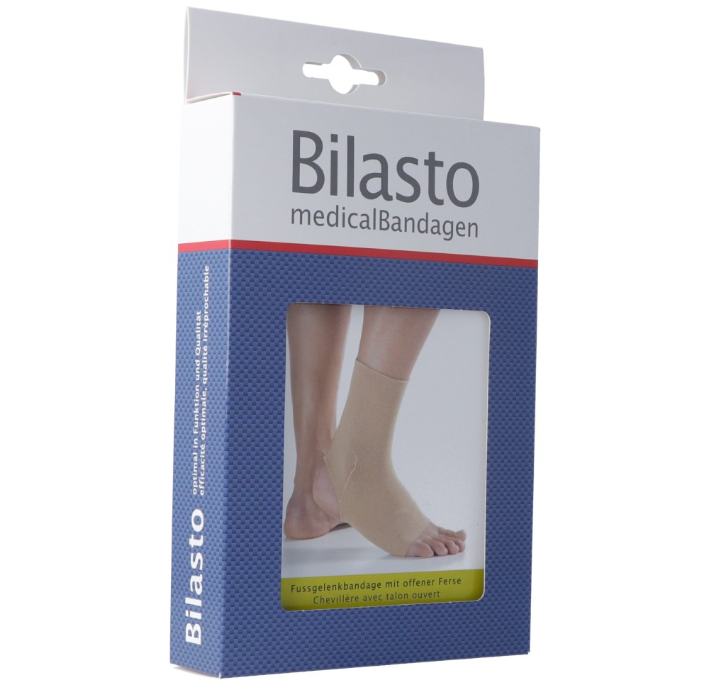 BILASTO chevillère XL talon ouvert beige