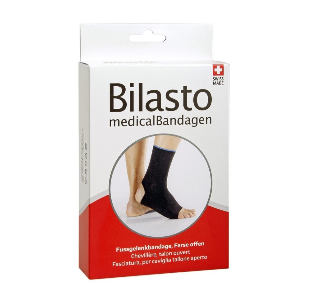 BILASTO chevillère L talon ouvert noir/bleu