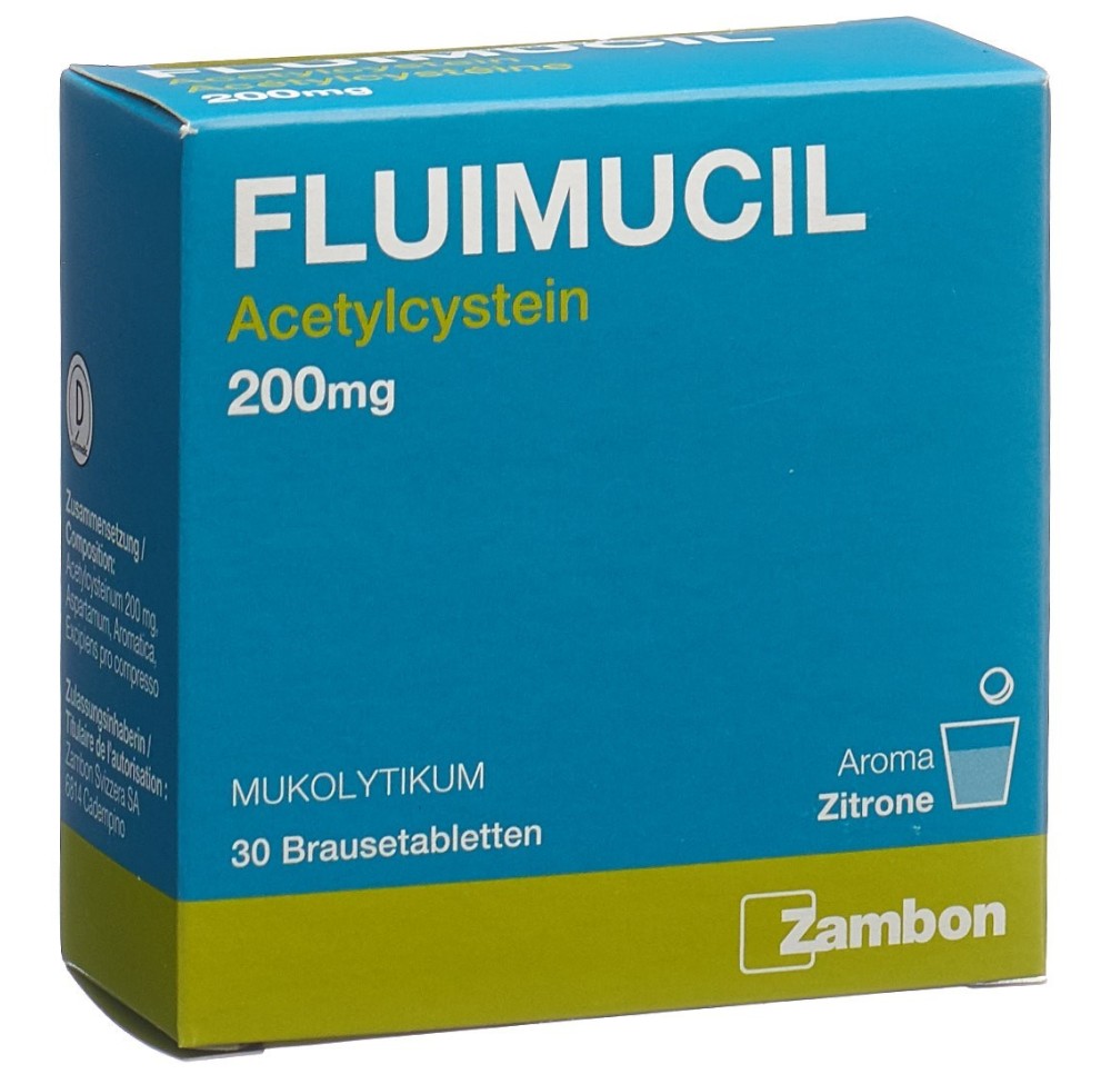FLUIMUCIL cpr eff 200 mg adult citron 30 pce