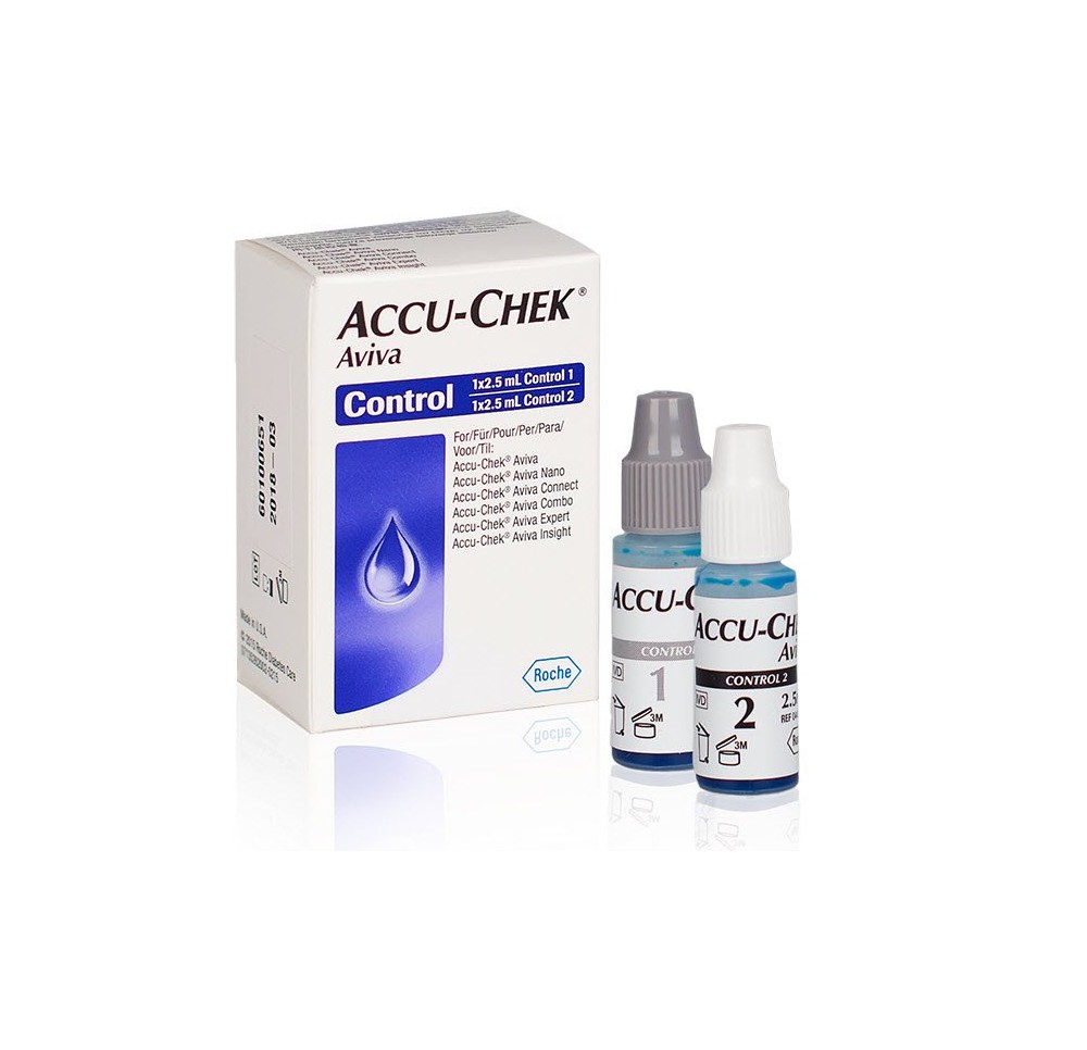 ACCU-CHEK Aviva solution de contrôle 2 x 2.5 ml