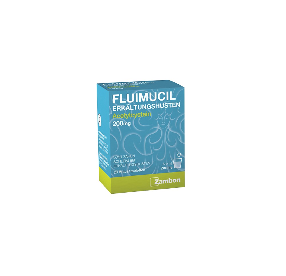 FLUIMUCIL toux grasse cpr eff 200 mg 20 pce