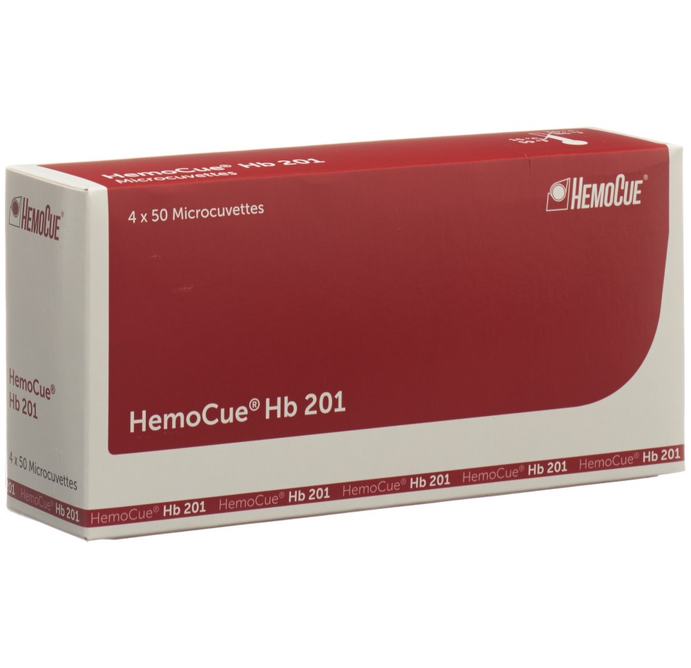 HEMOCUE microcuvette HB 201 boîte 4 x 50 pce