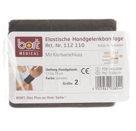 BORT band poignet velcro 8cm Gr3 -22cm noir