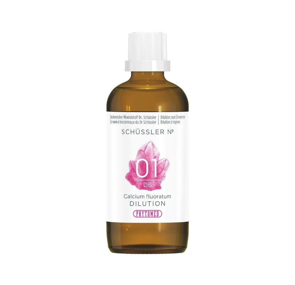 PHYTOMED SCHÜSSLER No1 calc fluor dil 6 D 100 ml