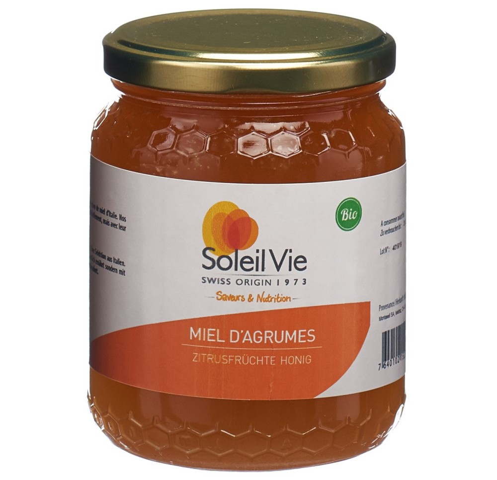 SOLEIL VIE miel d'agrumes bio 500 g