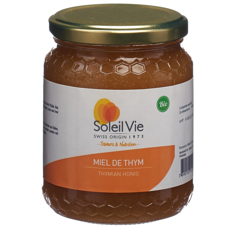 SOLEIL VIE miel de thym bio 500 g