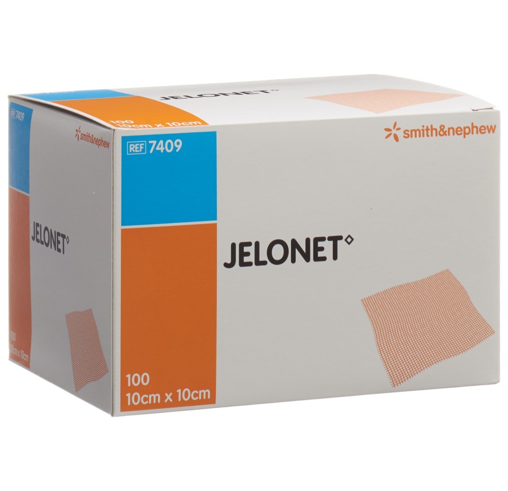 JELONET compr gaze paraffinée 10cmx10cm st 100 pce