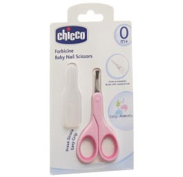 CHICCO ciseaux à ongles incl capuch sécurité rose
