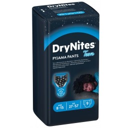 HUGGIES DryNites couches nuit L boy 8-15ans 9 pce