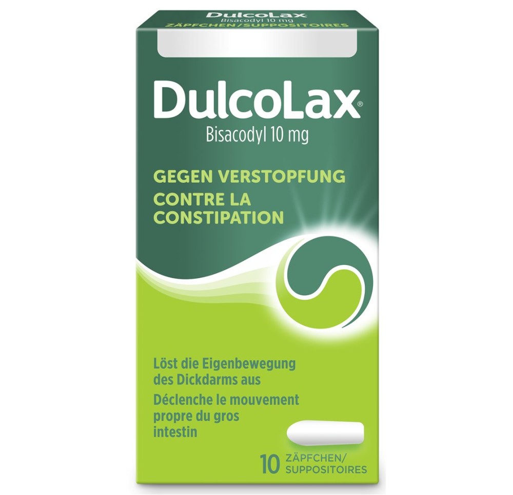 DULCOLAX Bisacodyl supp 10 mg 10 pce