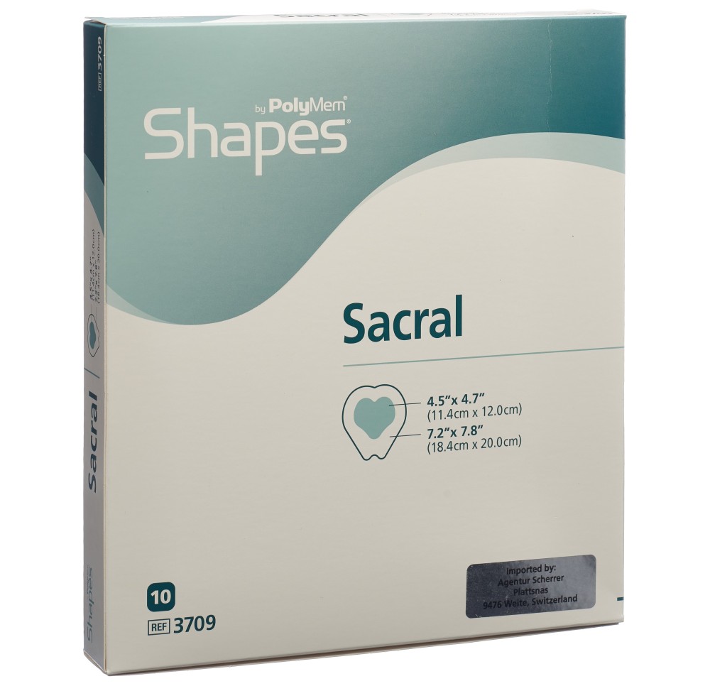 POLYMEM Shape 18.4x20cm sacral 10 pce