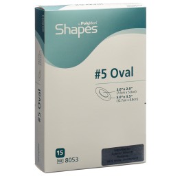 POLYMEM Shape 8.9x12.7cm ovale 15 pce