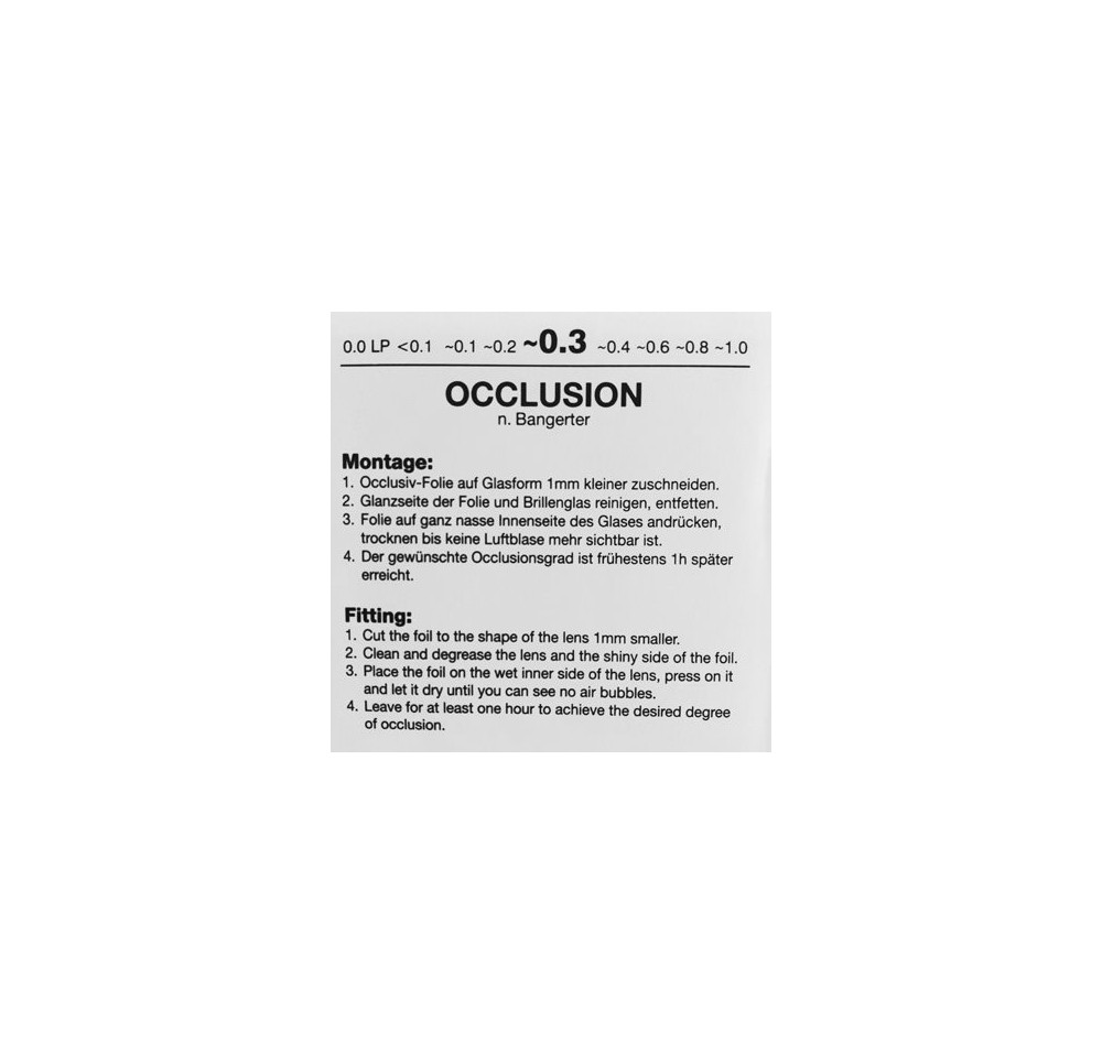 RYSER feuille d'occlusion ~0.3