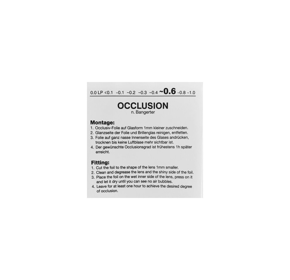 RYSER feuille d'occlusion ~0.6
