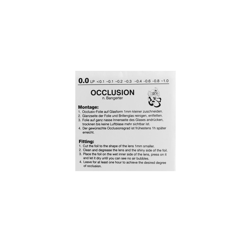 RYSER feuille d'occlusion 0.0 sujet clown