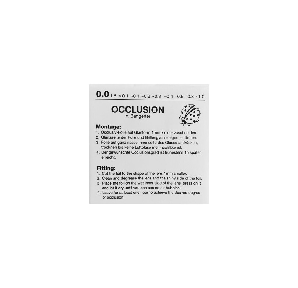 RYSER feuille d'occlusion 0.0 sujet coccinelle