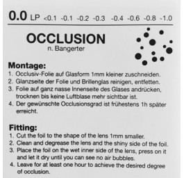 RYSER feuille d'occlusion 0.0 sujet points colorés