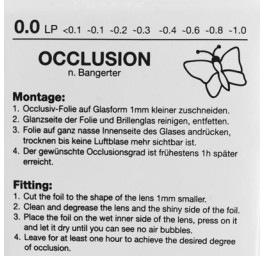 RYSER feuille d'occlusion 0.0 sujet papillon