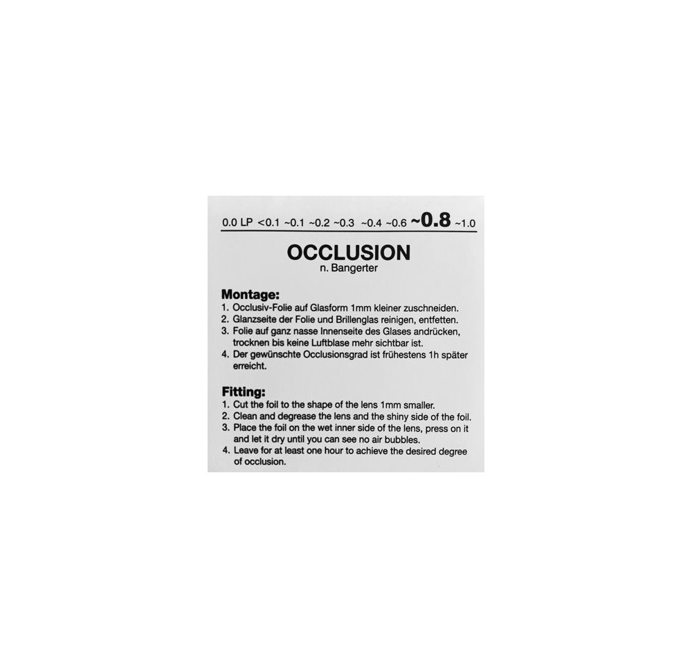 RYSER feuille d'occlusion ~0.8