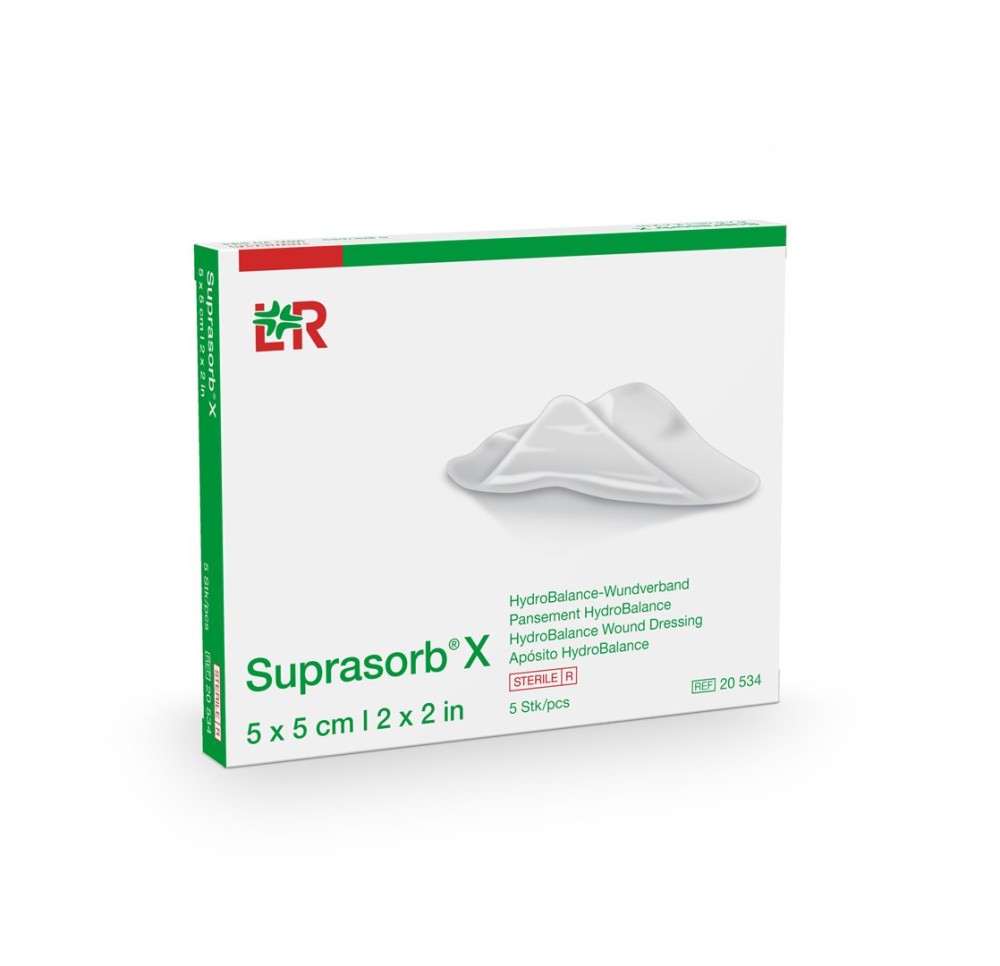 SUPRASORB X pans HydroBalance 5x5cm st 5 pce