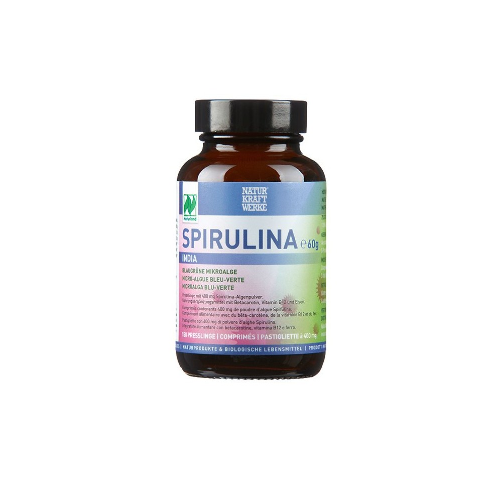 NATURKRAFTWERKE Spirulina India compr bio 150 pce