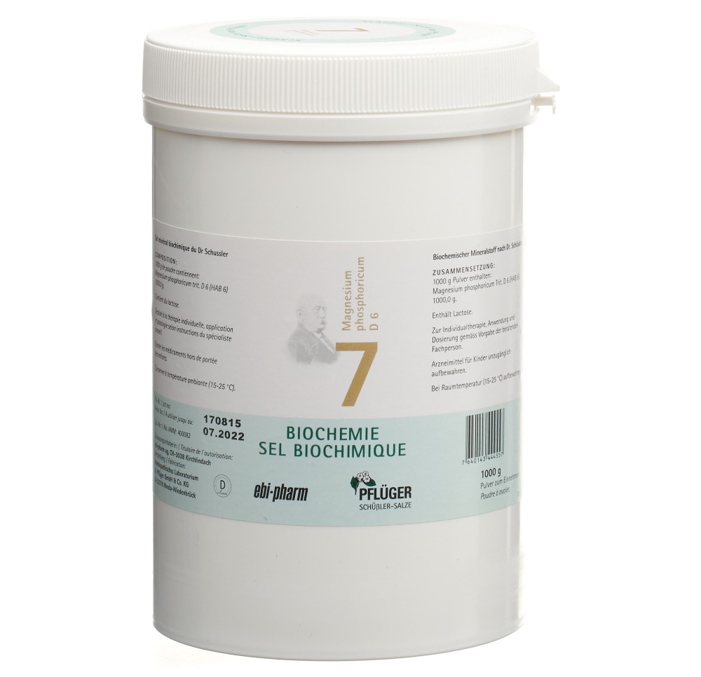 PFLÜGER SCHÜSSLER no7 magn phos pdr 6 D 1 kg